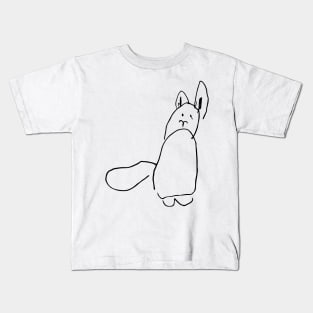 Squirrel drawing by a child Kids T-Shirt